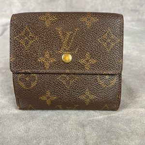 Authentic Louis Vuitton Monogram Elise Compact Wallet